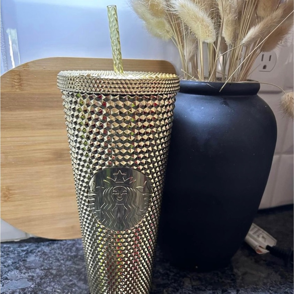 Starbucks gold studded venti tumbler